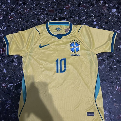 Brazil football jersey with Neymar name