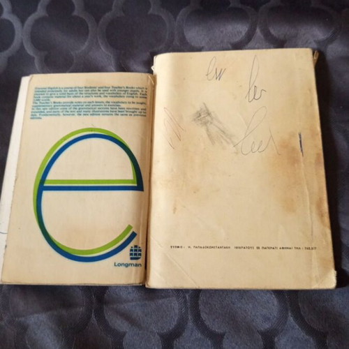 English learning books used, two from the 1960s