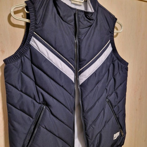 Puma sleeveless jacket blue like new, size S