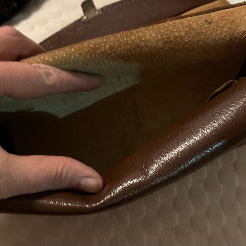 Small leather medical bag used from the past
