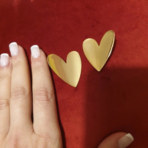 Heart-shaped earrings