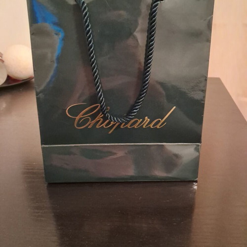 Chopard paper gift luxury bags, like new, pack of 2 dark blue-black