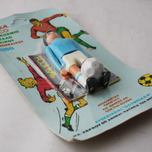 Mondial Mexico 86 Airgam Boys figure Herakles and sticker pack Olympiada new