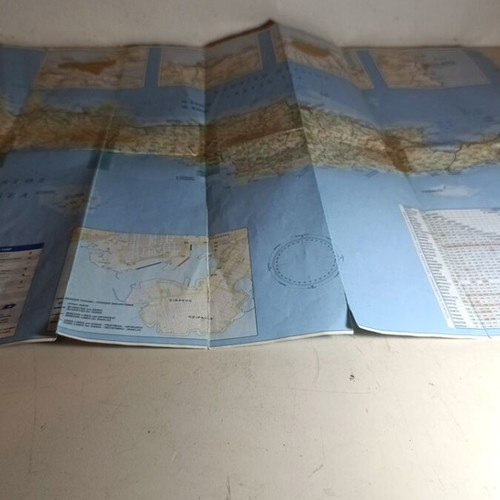 Map Peloponnese and Crete used 1:425,000