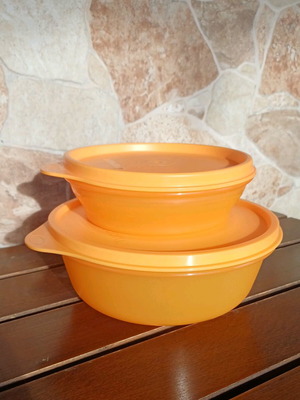 Tupperware set of 2 containers 240 ml and 630 ml, new