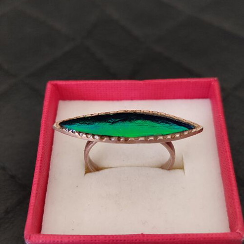 Silver ring 925 gold plated by Paul Sarz sentimental used