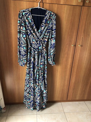 Long dress xxl new, colorful, polyester