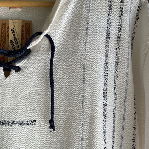 Natural World men's summer blouse new, size L, white