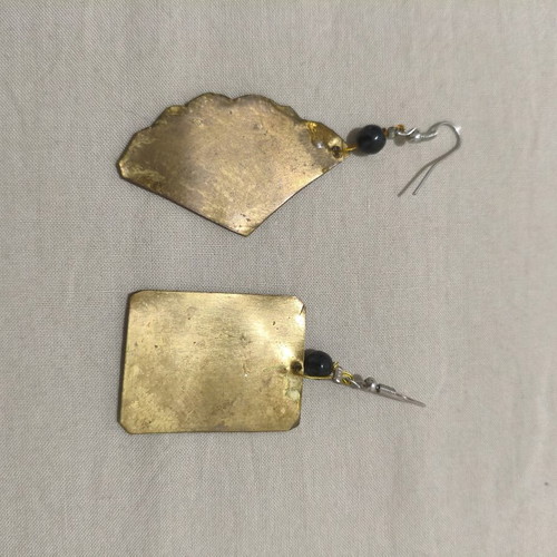 Asymmetric Handmade Flamenco Earrings like new