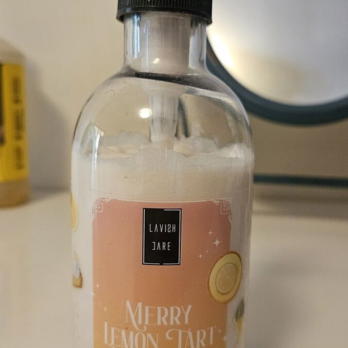 Lavish Care Merry Lemon Tart Body Cream like new with light glitter