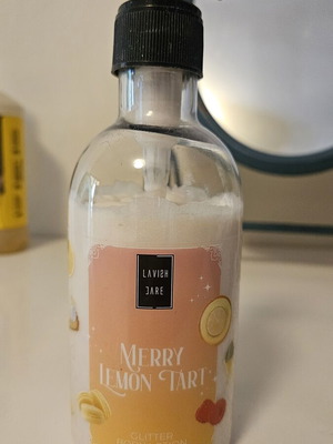 Lavish Care Merry Lemon Tart Body Cream like new with light glitter