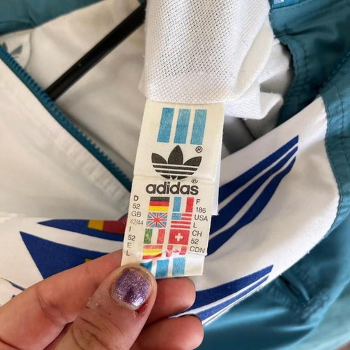 Adidas Stefan Edberg Track Jacket full zip vintage 90s used size large