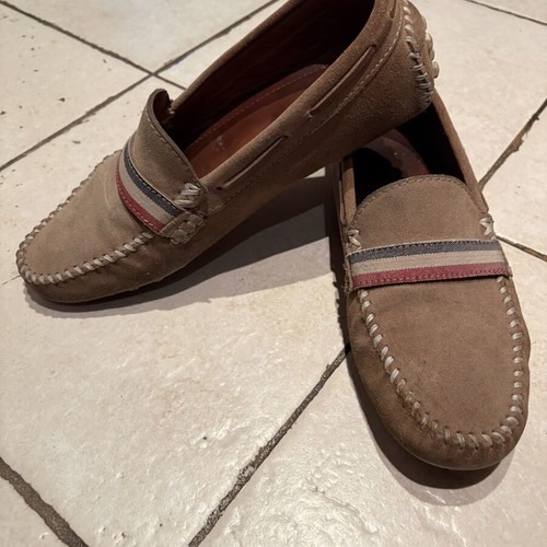 Zara men's loafers size 41 like new, beige