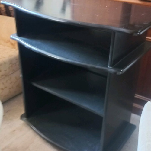 TV stand black lacquer like new 78x45x82 height