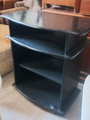 TV stand black lacquer like new 78x45x82 height