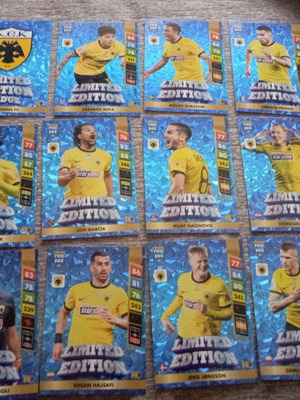 Panini FIFA 365 Adrenalyn XL 2025 AEK Limited Edition card set, 12 pcs