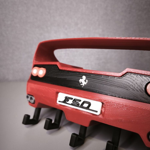 Ferrari F50 3D printed keychain wall mount like new