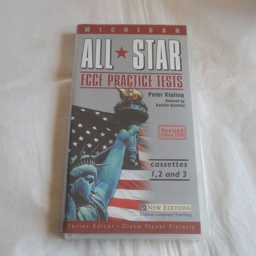 Michigan All Star Ecce Practice Tests Peter Kipling tapes 1,2,3 like new