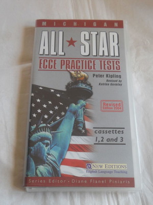Michigan All Star Ecce Practice Tests Peter Kipling tapes 1,2,3 like new