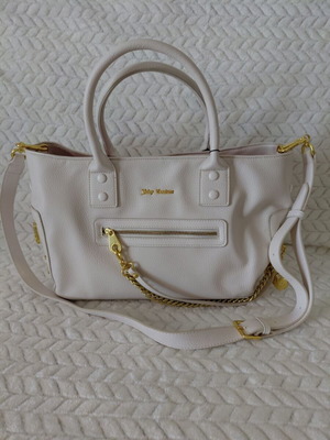 Juicy Couture τσάντα χειρός με λουράκι για χιαστί καινούργια, άσπρη