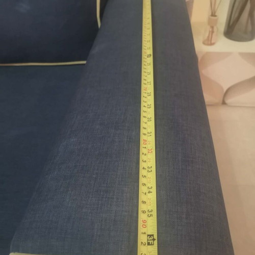 Corner sofa blue with pillows like new