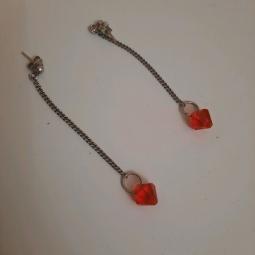 Silver 925 Long Earrings like new