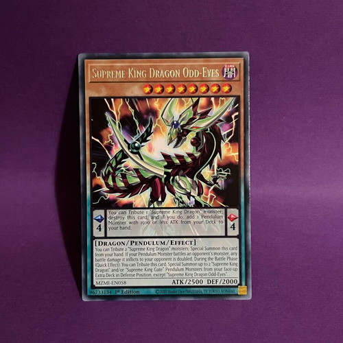 Supreme King Dragon Odd-Eyes Yu-Gi-Oh! Card like new