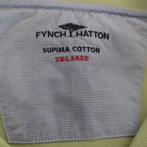 Fynch-Hatton pique polo shirt 2XL like new, light green