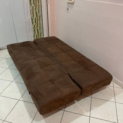 Sofa bed brown like new