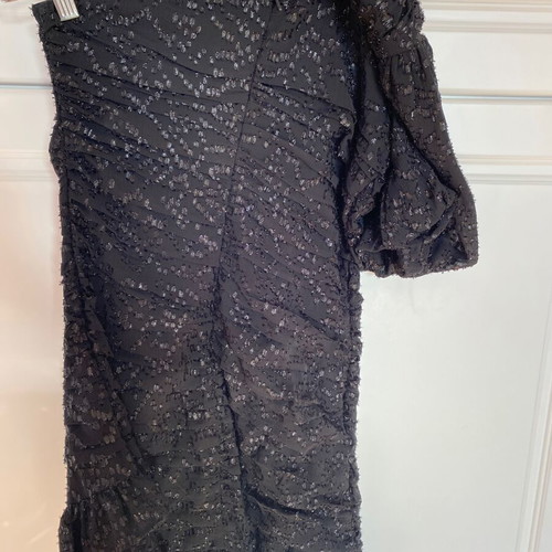 Mango dress asymmetrical, festive collection, like new, black, size S