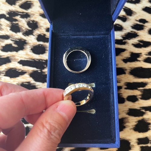 Swarovski rings new, pack of 2
