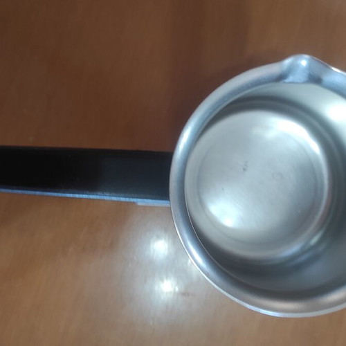 Large inox briki for camping stove like new