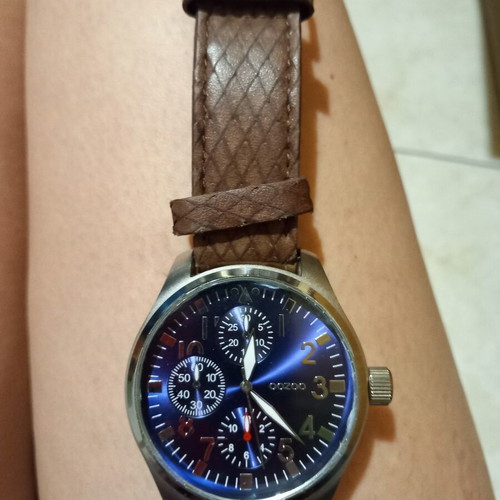 Oozoo men's watch like new, blue and brown