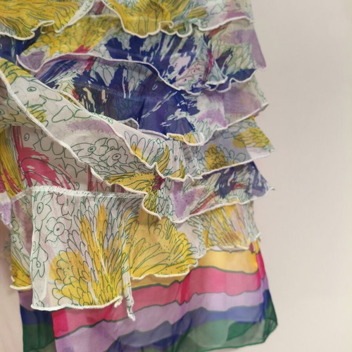Deby Debo NoM strapless dress with multicolor tulle, like new