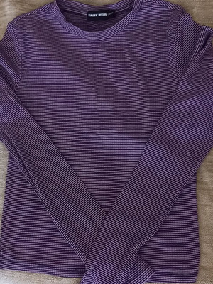 Long-sleeve blouse like new with horizontal stripes, size XXS