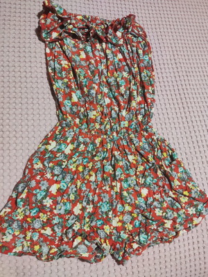 Strapless Elastic One-Piece Multicolor Jumpsuit New