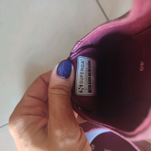 Superga Νο40 Σαν Καινούργιο Μωβ Αθλητικά Με Ροζ Χρυσές Λεπτομέρειες