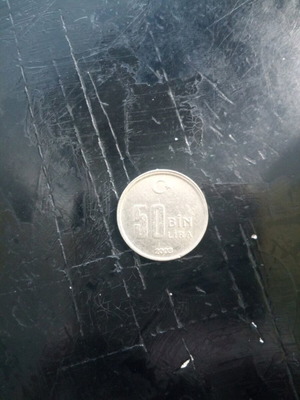Νόμισμα 50 bin lira 2003 Τουρκίας μεταχειρισμένο