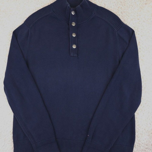 Tommy Hilfiger Premium Cotton men's sweater dark blue XL like new