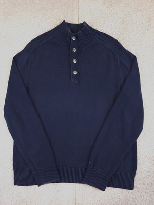 Tommy Hilfiger Premium Cotton men's sweater dark blue XL like new
