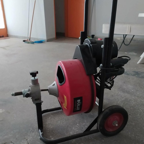 Drain cleaning machine used once