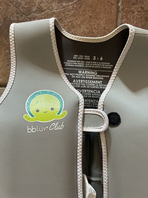 Bbluv swimming vest Naj 3-6 years Aqua like new