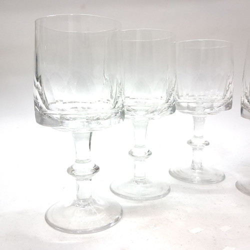 Vintage crystal wine glasses set of 5 like new