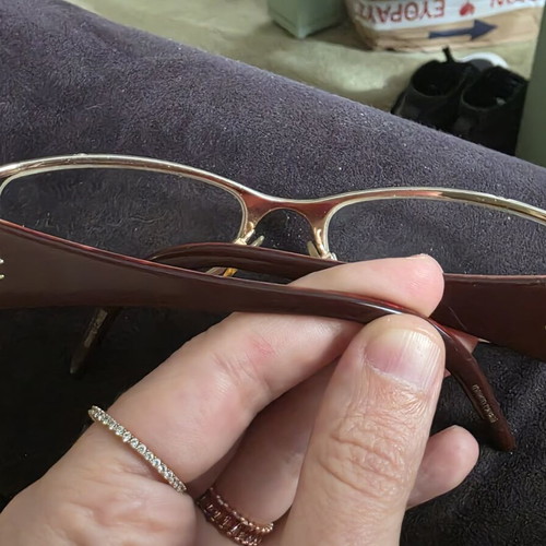 Roberto Cavalli glasses frame collectible, like new, red and gold