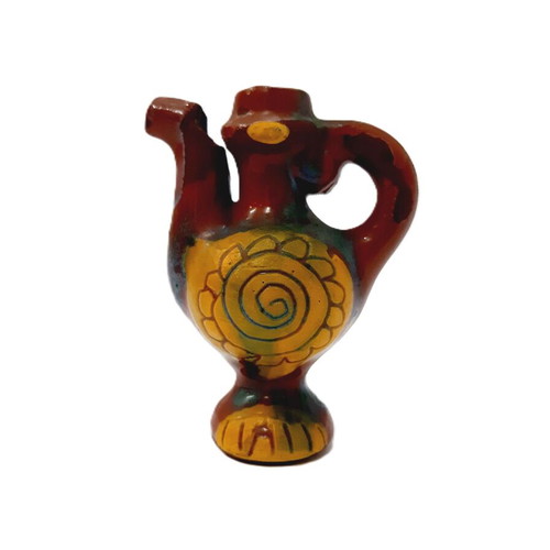 Vintage Mini Jug with Whistle 1970s Handpainted Bulgaria like new