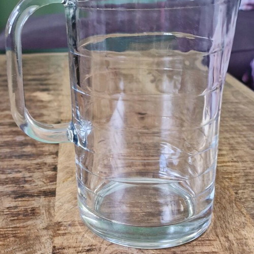 Glass pitcher like new