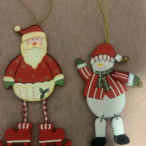 Christmas ornaments like new, Santa Claus and snowman