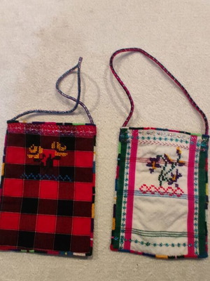 Set of 2 authentic handmade tagaria new, traditional embroidery