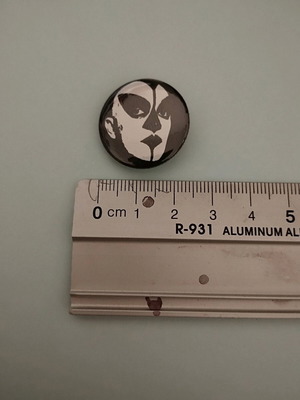 Conrad Schnitzler pin new 1inch/25mm with safety pin