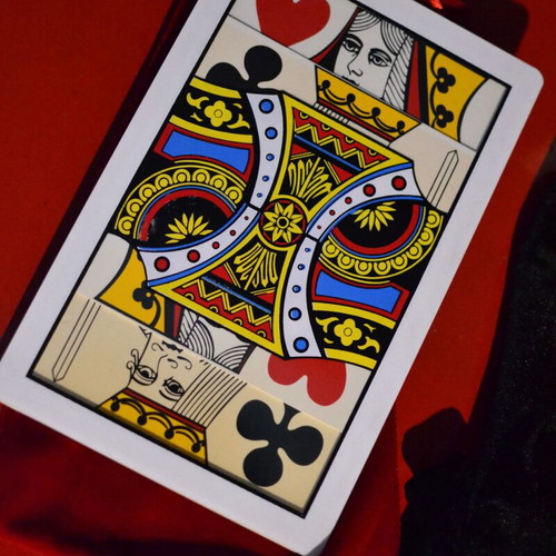 Stage Magic large plastic cards like new for magicians